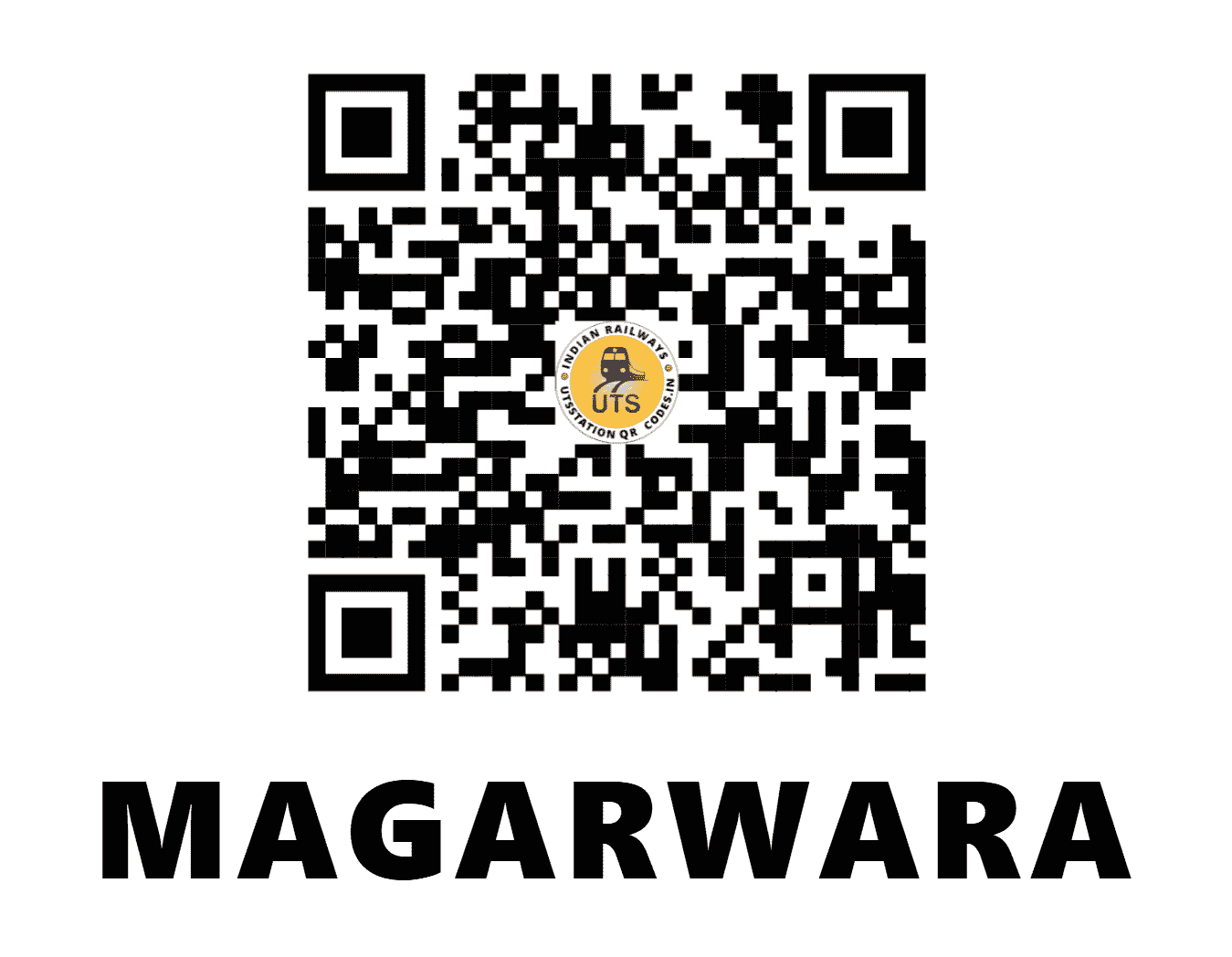 UTS QR Code for MAGARWARA - MGW (NR - UTTAR PRADESH)